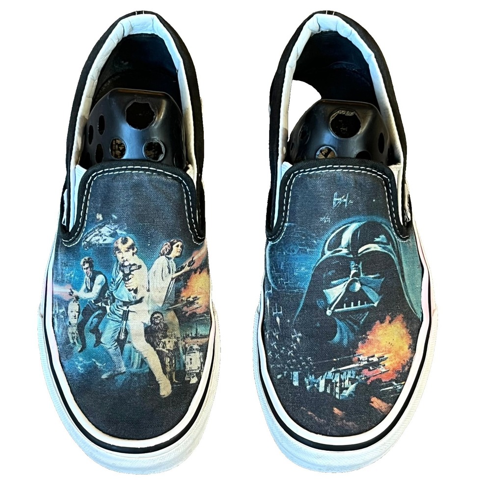 Vans x Star Wars A New Hope Movie Poster Sneakers Leia Vadar Skywalker Womens 6